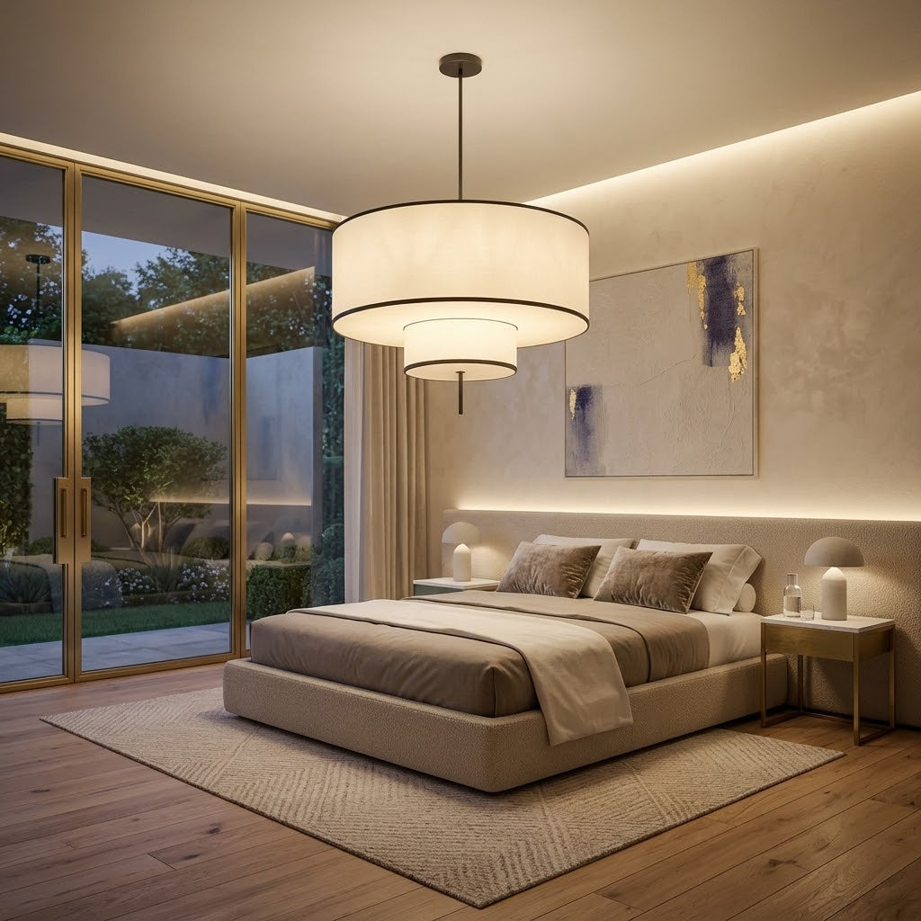 Avor Linen Fabric Pendant Light