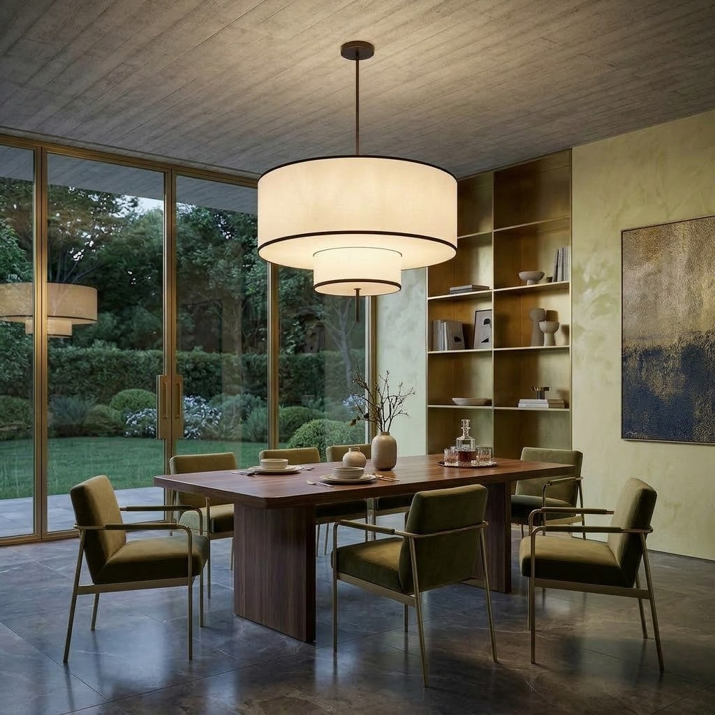 Avor Linen Fabric Pendant Light