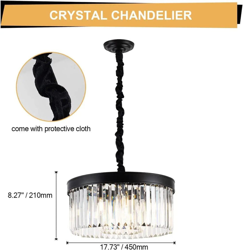American K9 Crystal  Black Pendant Light