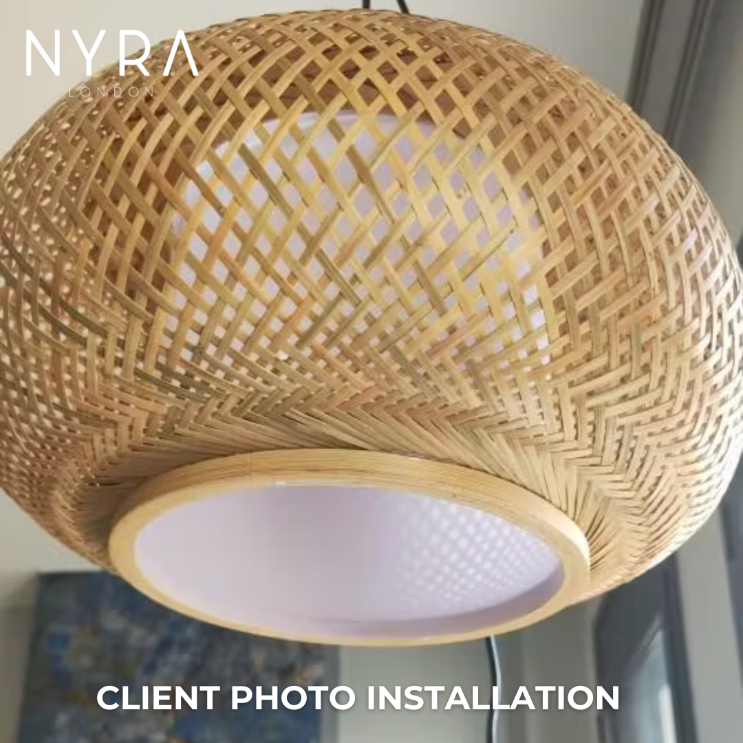 Bamboo basket Lampshade