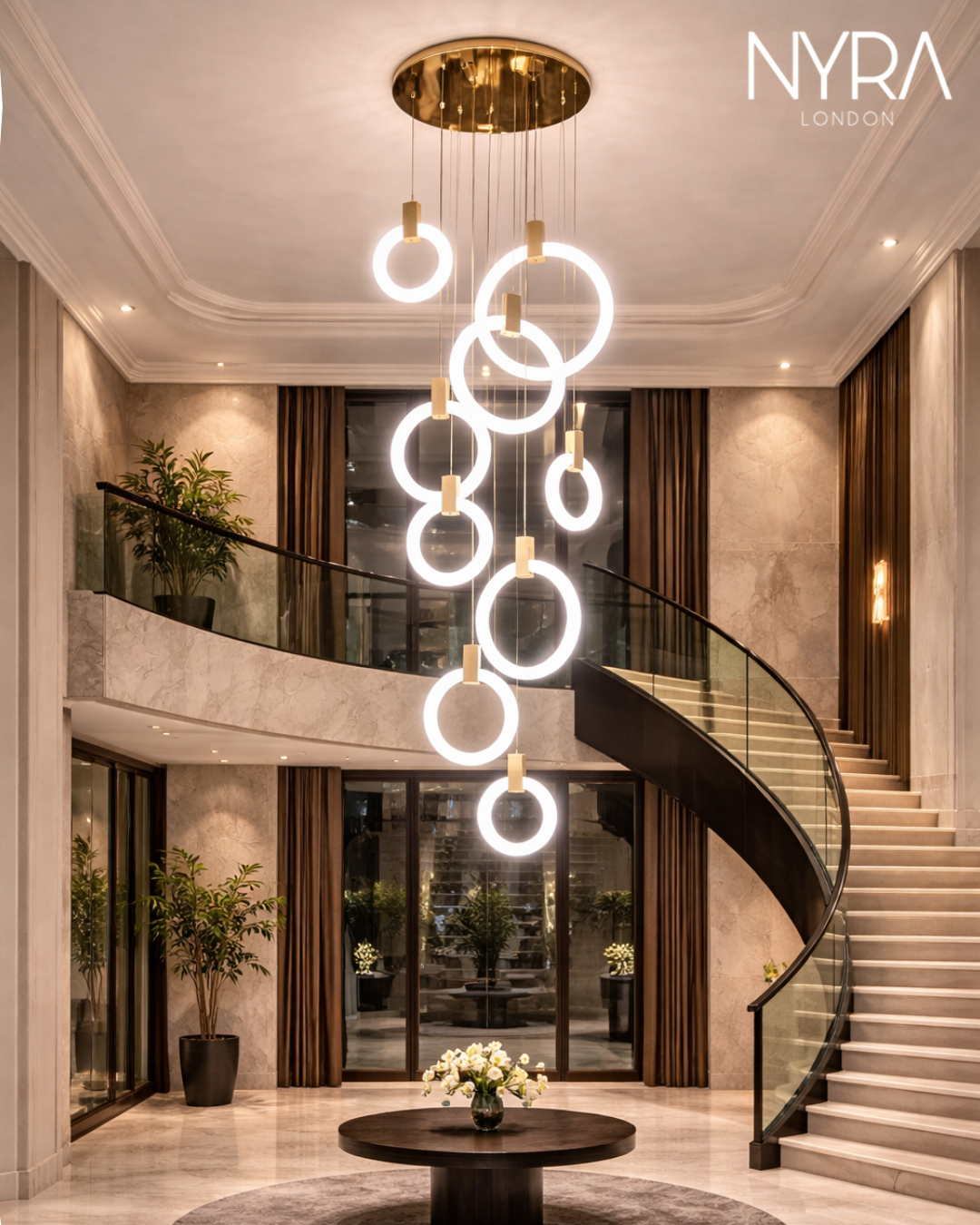 Bella Glass Ball Chandelier