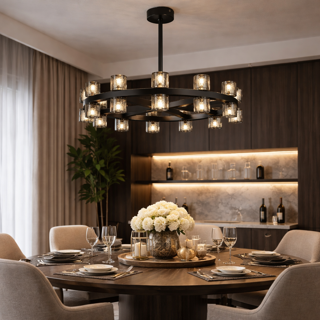 Bravion - Crystal Ring Chandelier