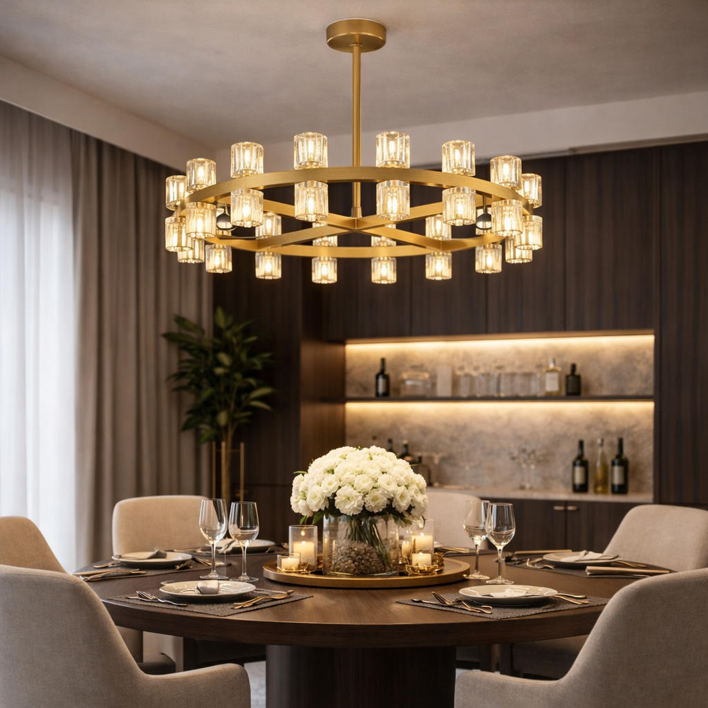 Bravion - Crystal Ring Chandelier