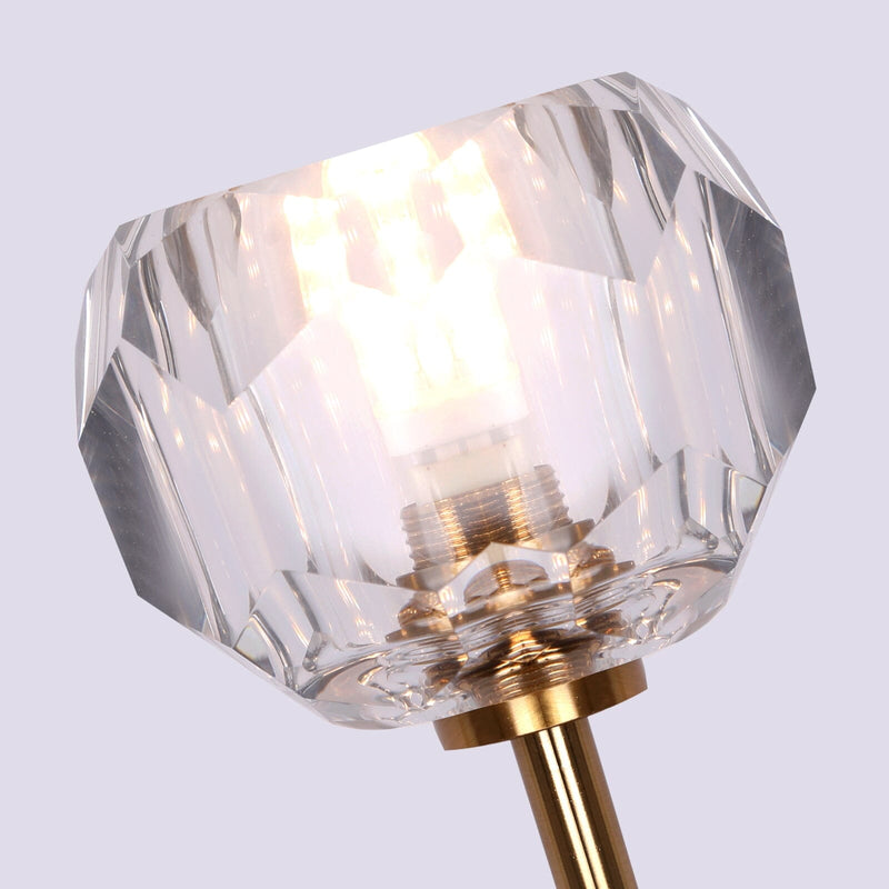 Ebony European Copper Crystal Wall Lights