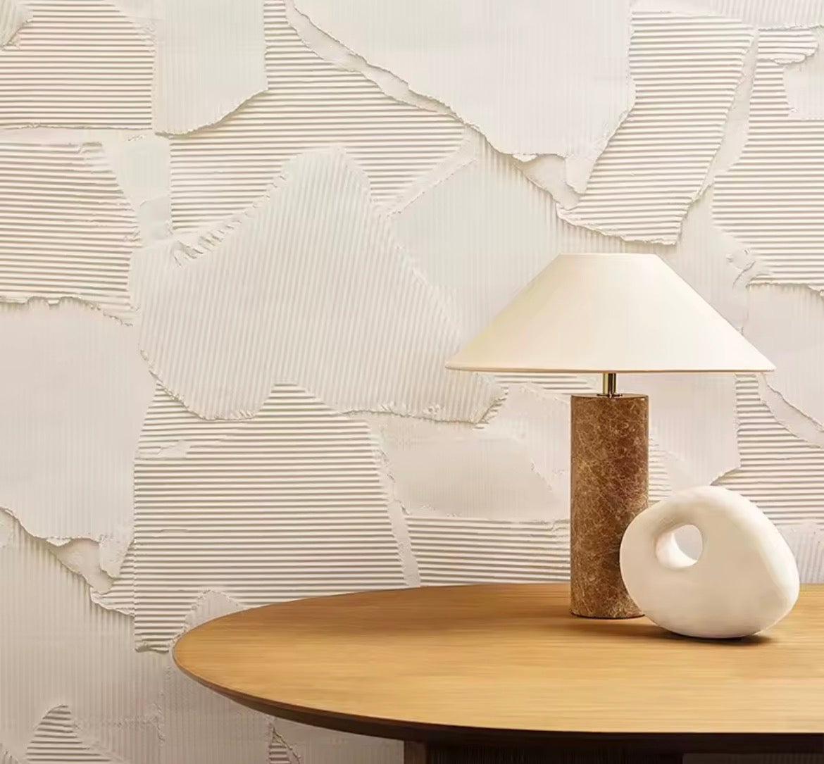 Serena Travertine Table Lamp