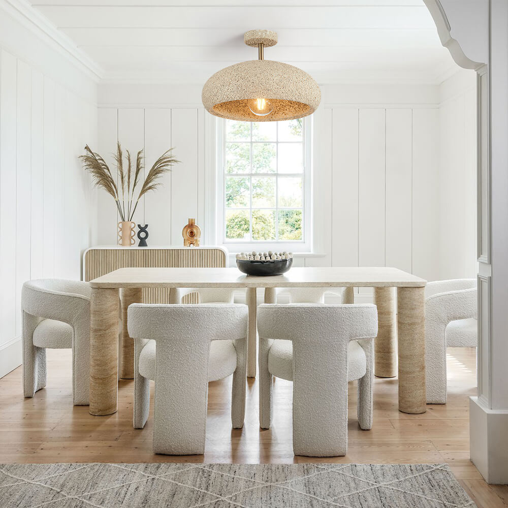 Speckled Stone Halo Ceiling Light