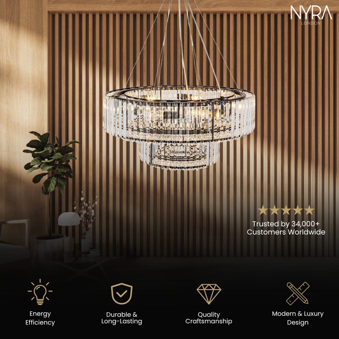 Crystal Vista Modern Chandelier