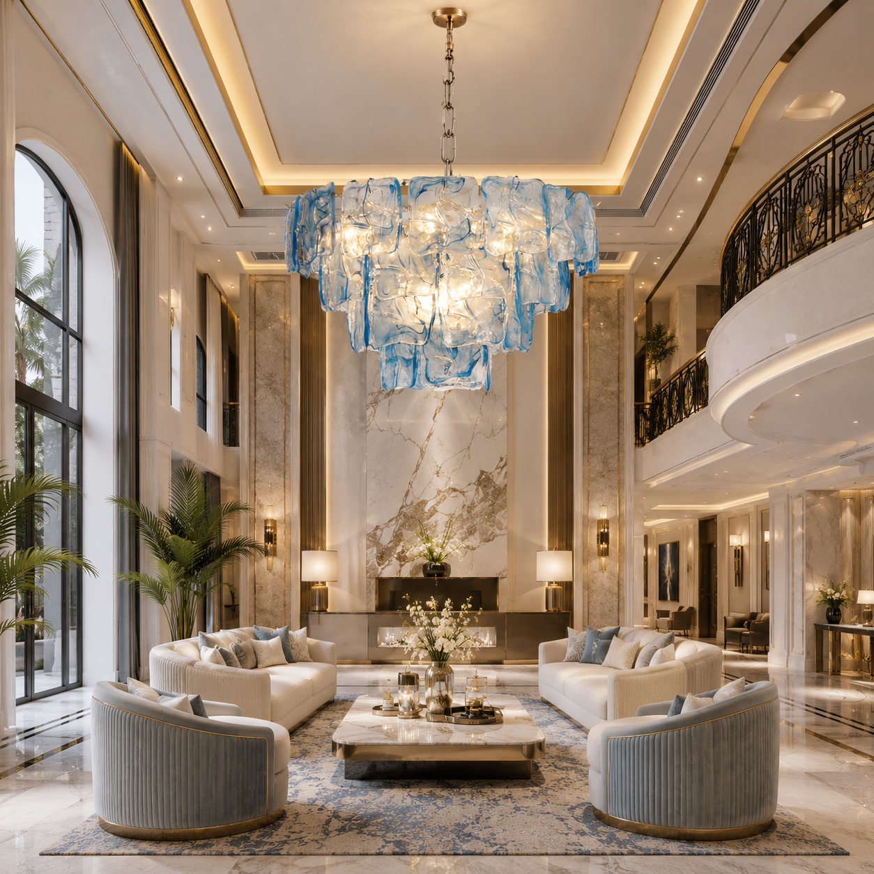 Niva Glass Chandelier