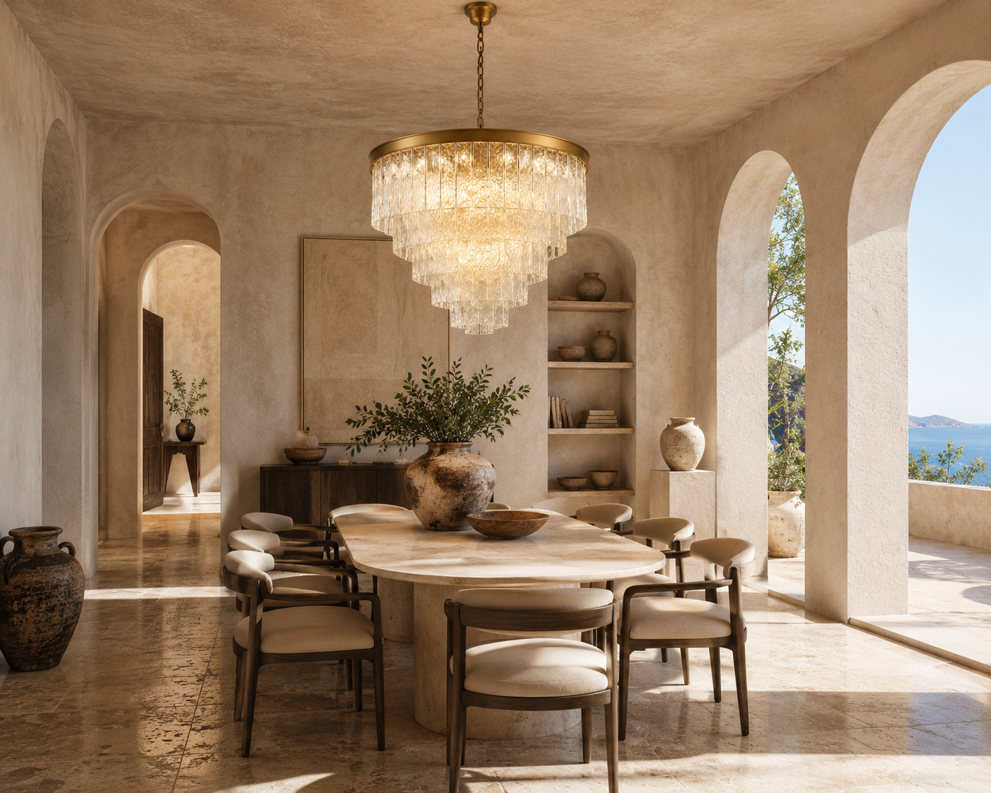 Belmont Glass Chandelier collection 