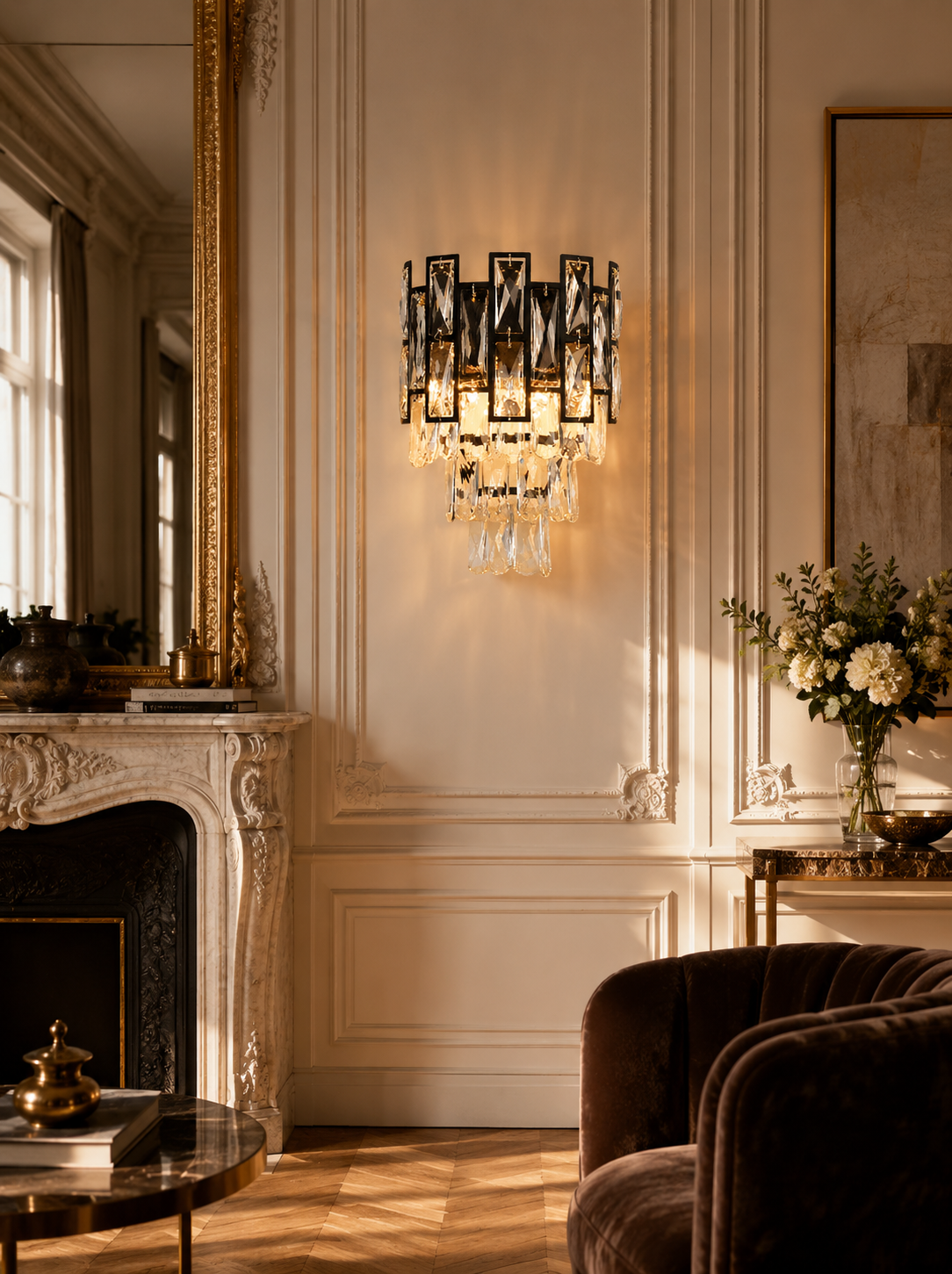 Rochelle Crystal Wall Lamps