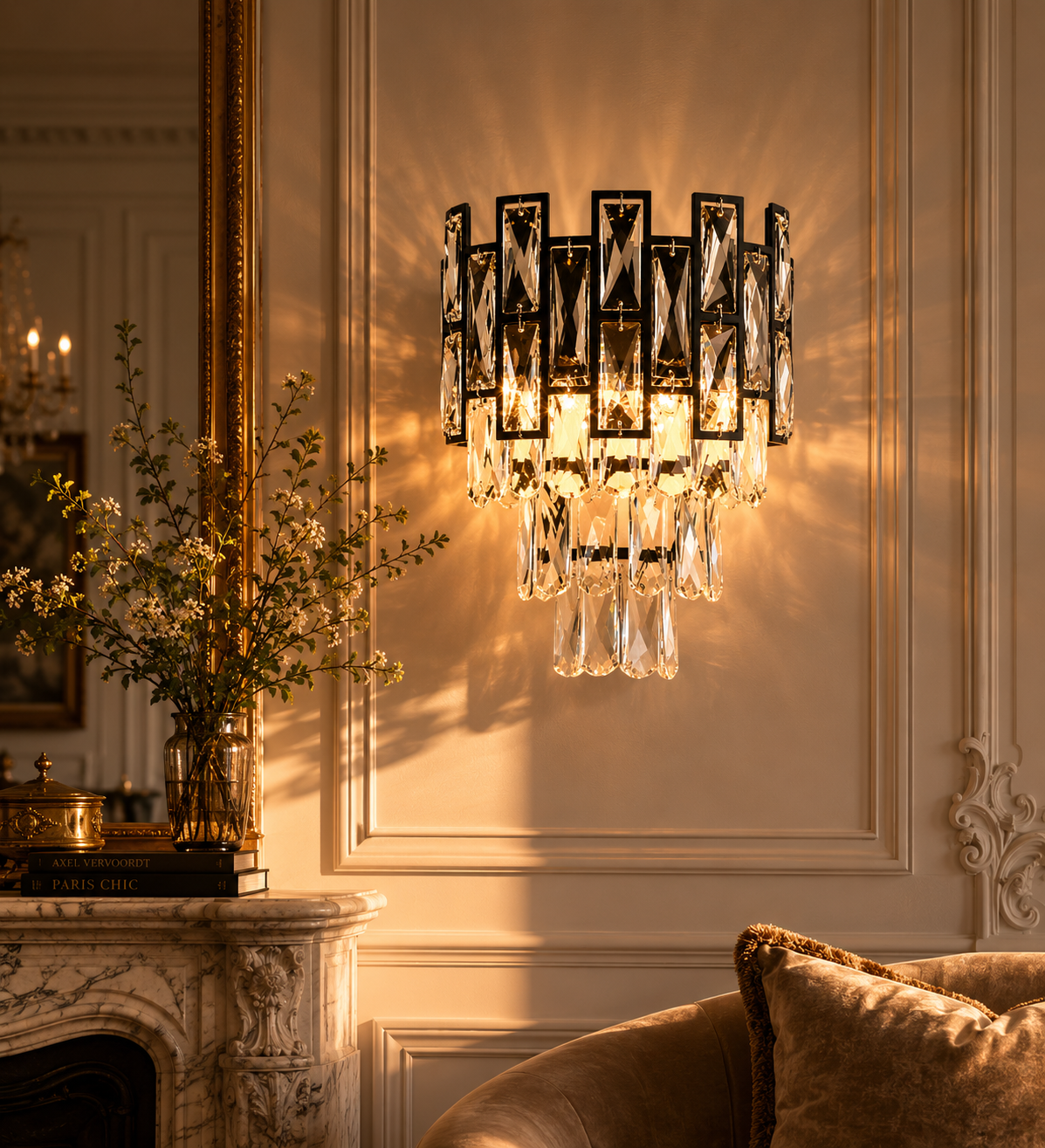 Rochelle Crystal Wall Lamps