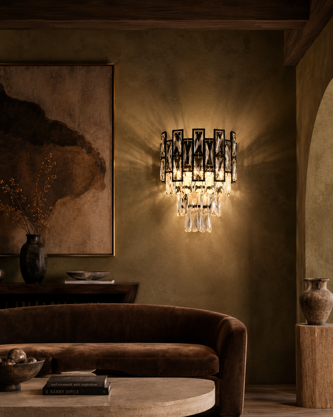 Rochelle Crystal Wall Lamps