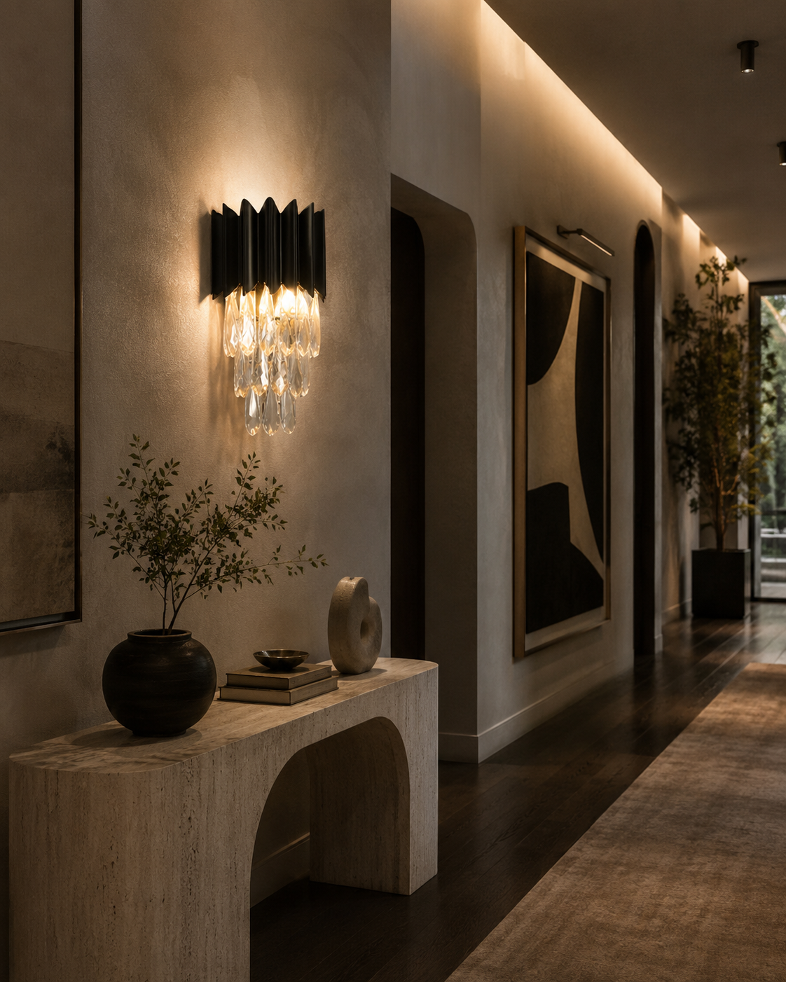 Serena Crystal Wall Lamps