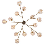 Modern Smoky Sputnik Chandelier