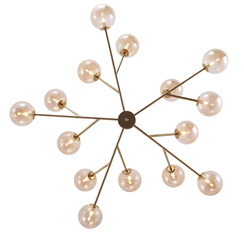 Modern Smoky Sputnik Chandelier