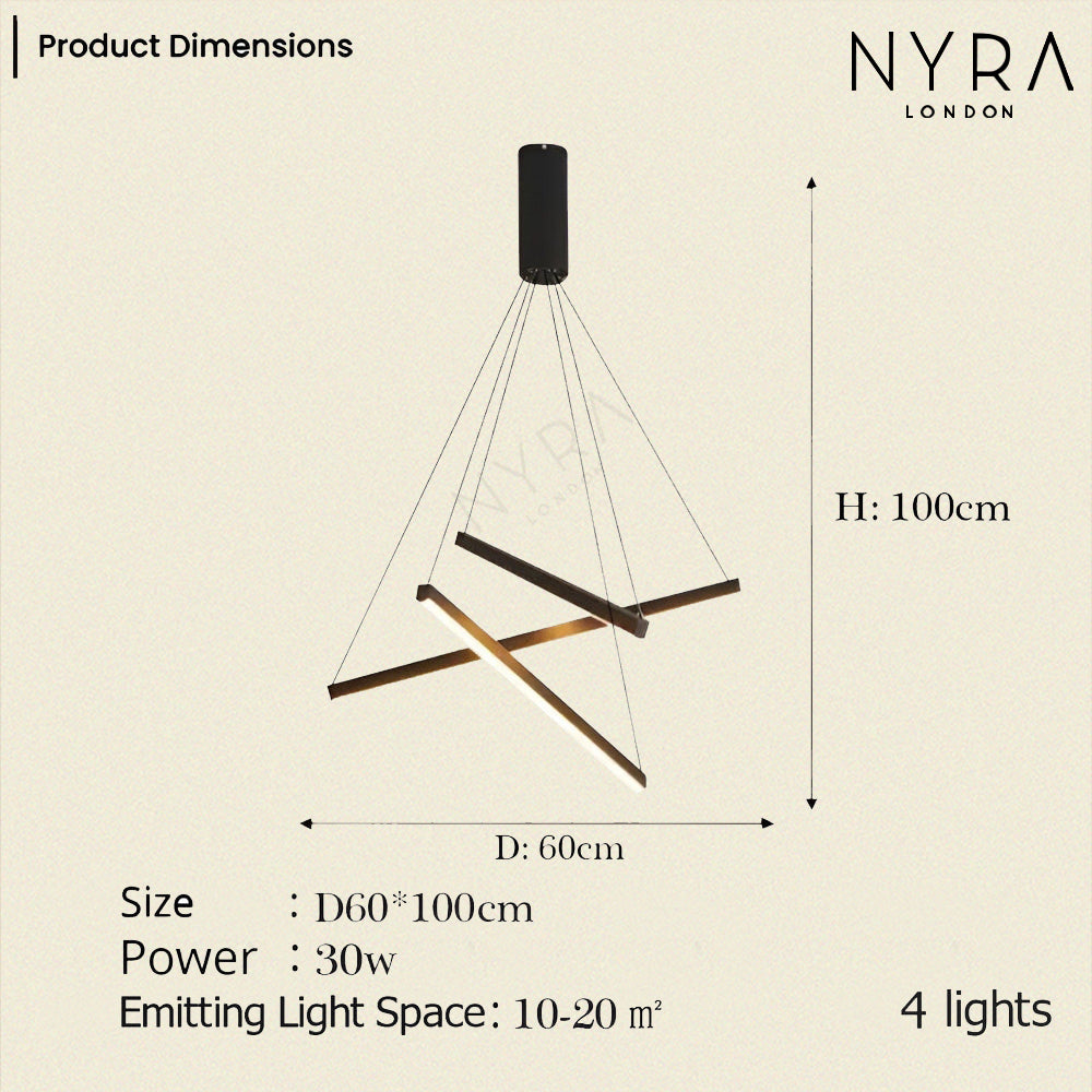 Modern Duplex Chandelier
