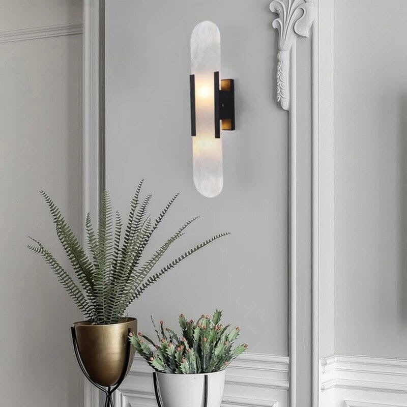 Royal Marble Wall Lamp Black 50cm (Open box)