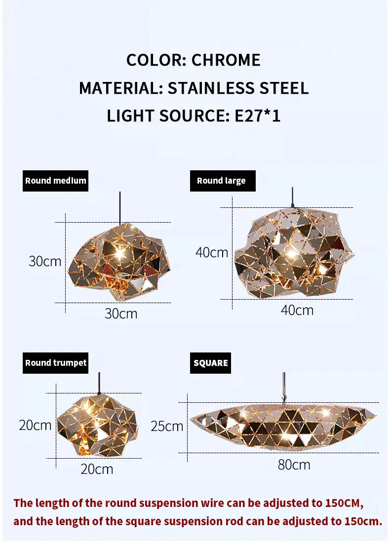 Steel Meteorite Lights
