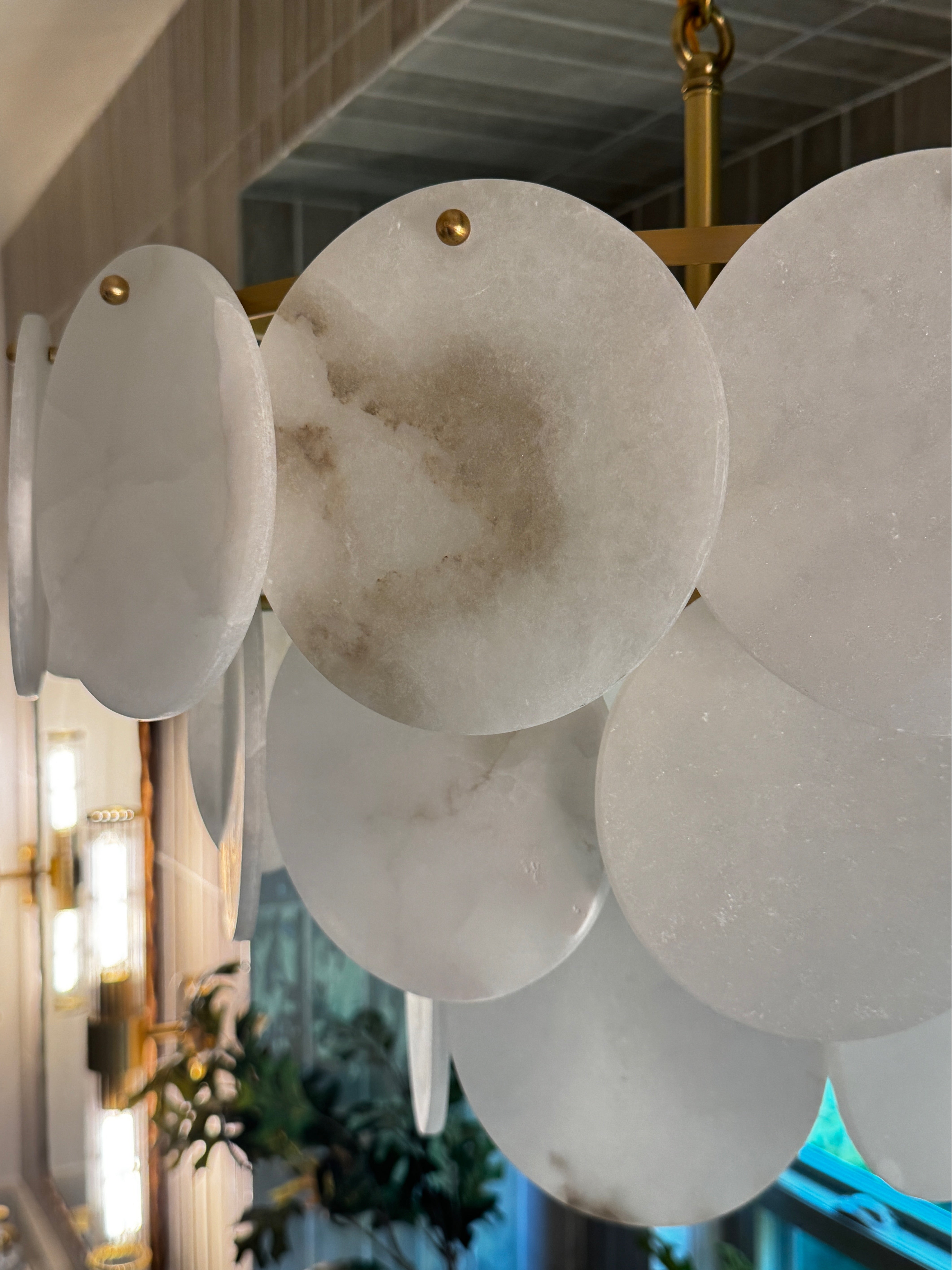 Molly Alabaster Tiered Chandelier