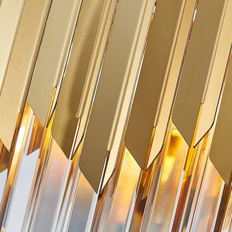 Small Round Gold k9 Crystal Modern Led Chandelier