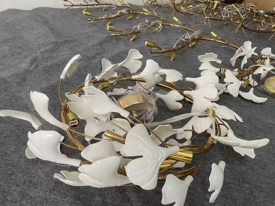 Ginkgo Leaf Chandelier
