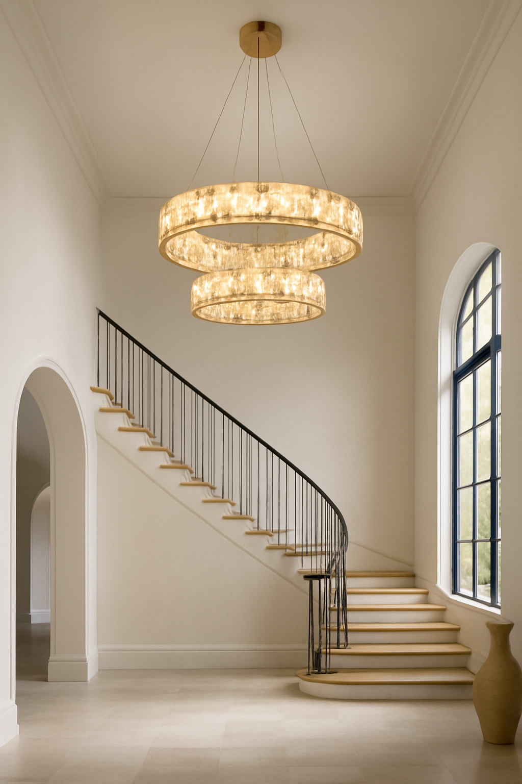 Edora  Spanish Marble Chandelier