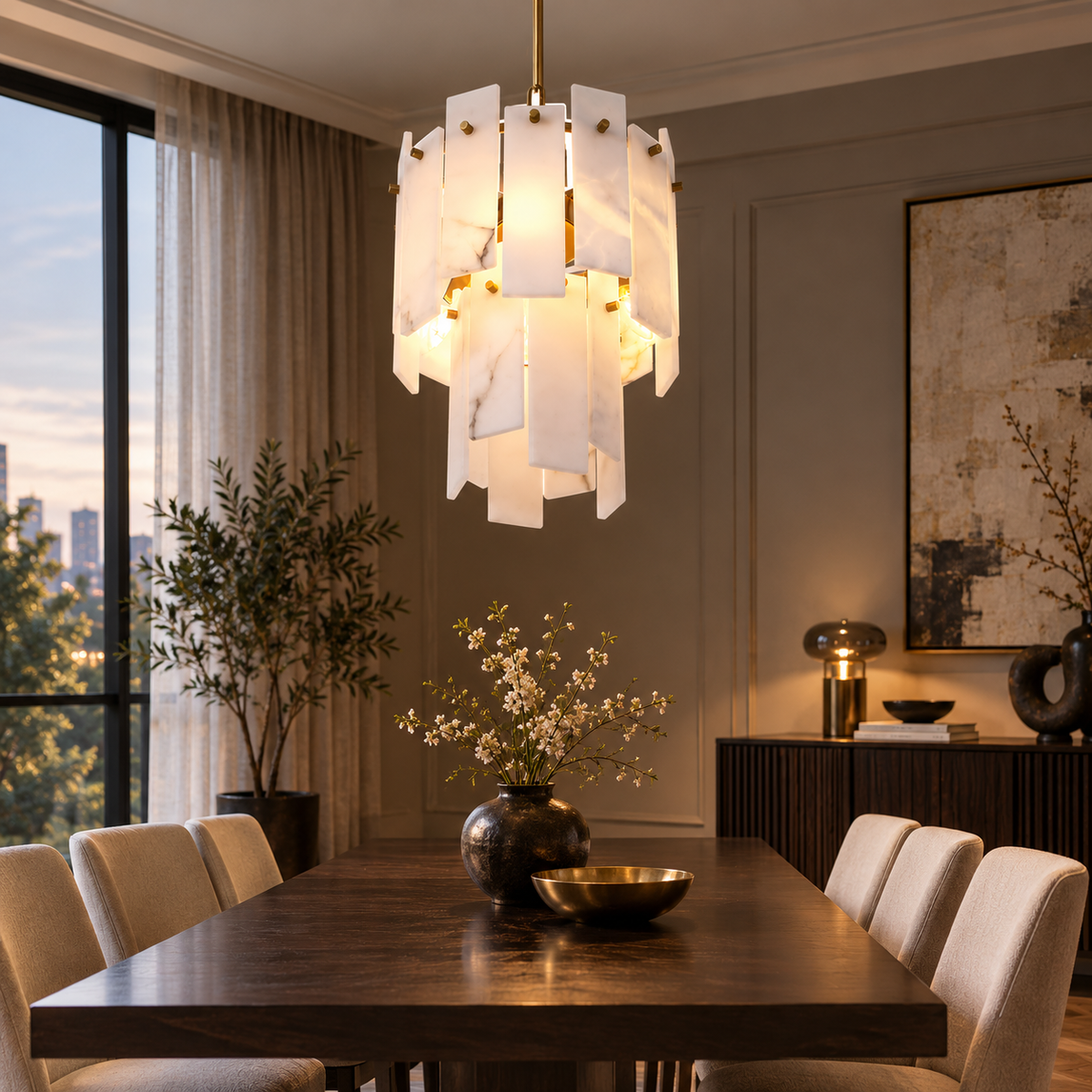 Elio Handmade Marble Pendant Light