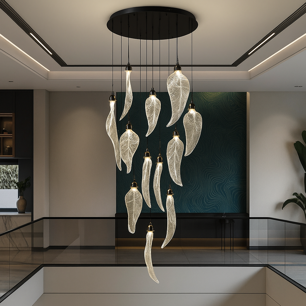 Elyora Acrylic Staircase Chandelier