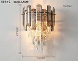 Elsie Two Tone Crystal Wall Lamp