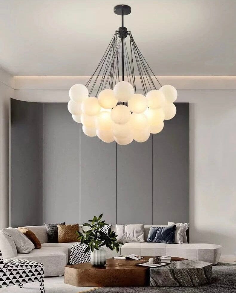 NYRA Frosted Ball Chandelier