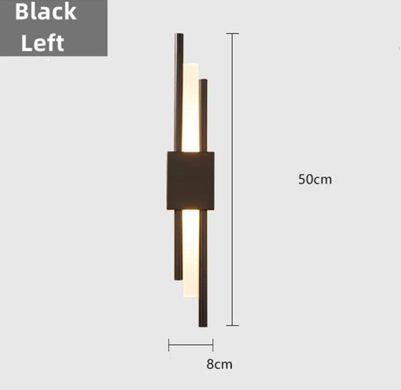 Black Lara Dual Lamp