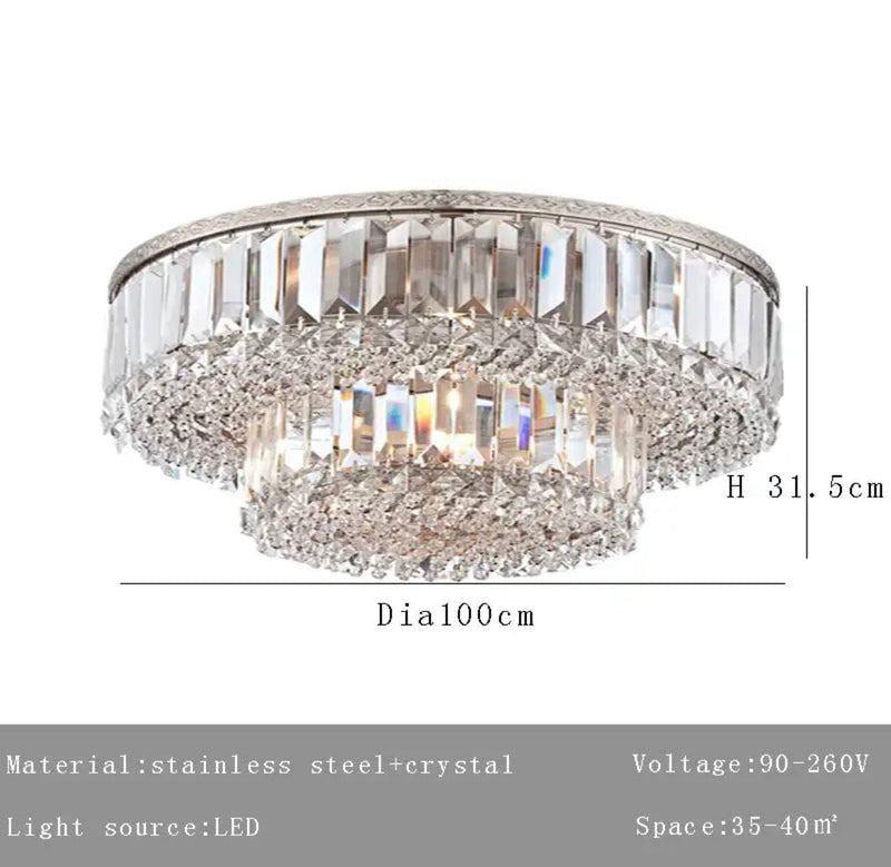 Rosalina Dual Crystal Chandelier