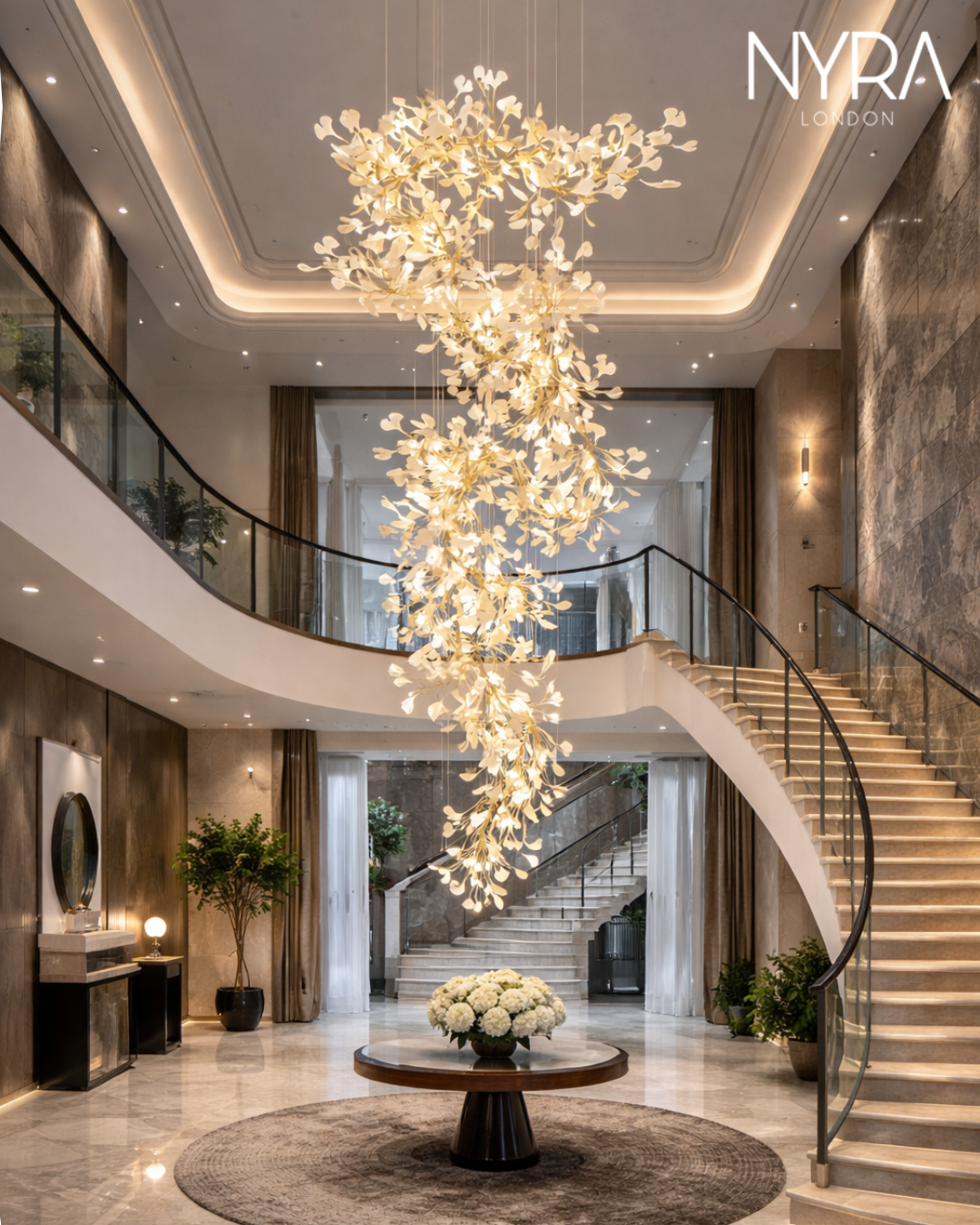 Ginkgo Leaf Chandelier