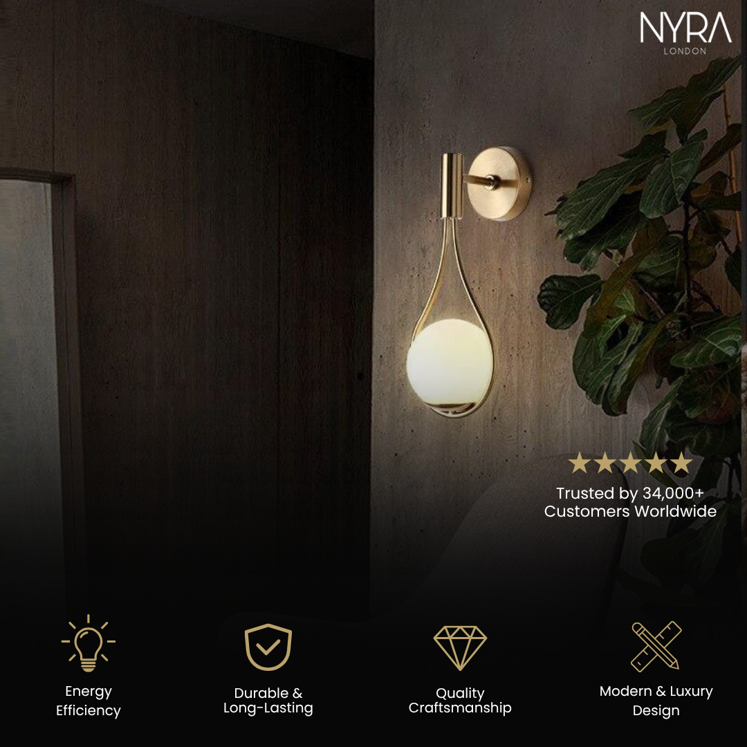 Golden Droplet Lamp