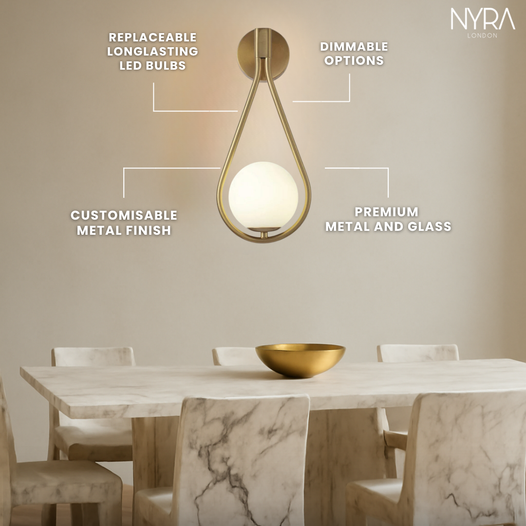 Golden Droplet Lamp