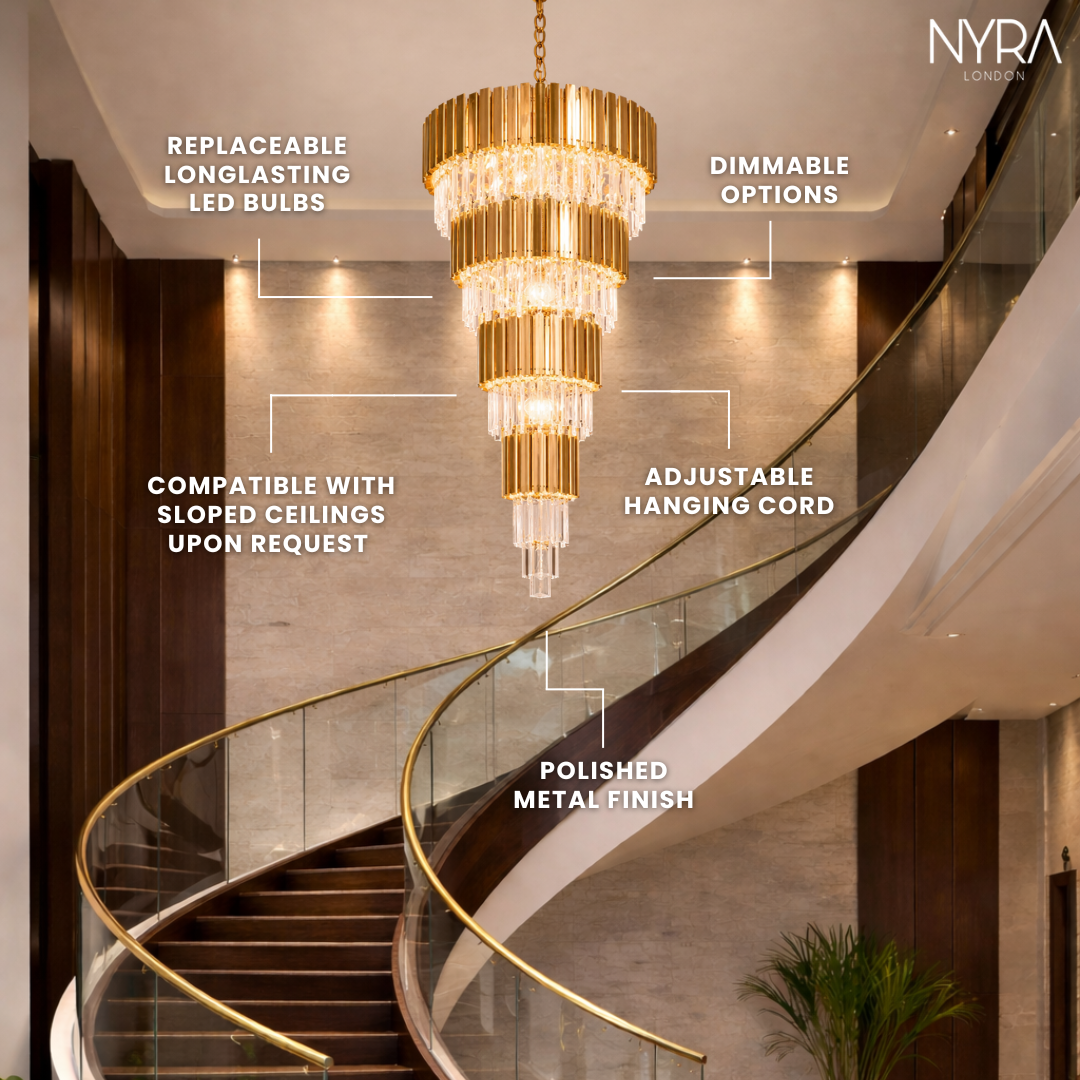 Golden Pisa Chandelier