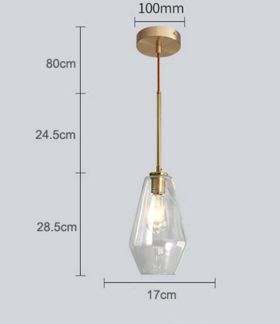 Monica Designer Glass Pendant