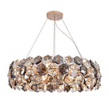 Kara Post-modern Crystal Wrought Iron Chandelier
