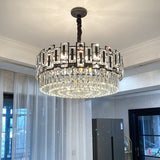 Charzetta Crystal Black Chandelier