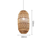 Natural Rattan Hand-woven Japanese Pendant