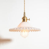 Braided Wire Glass Pendant Color Lamp