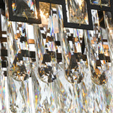 Rochelle Luxury Crystal Modern Black Chandelier