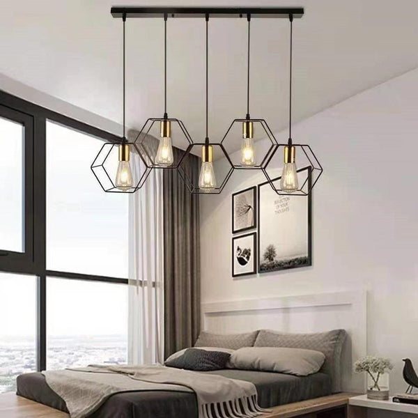Loft industrial style  iron chandelier