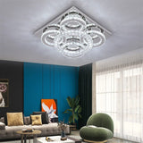Nina 5 Ring Crystal Control Smart LED Chandelier