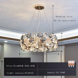 Kara Post-modern Crystal Wrought Iron Chandelier