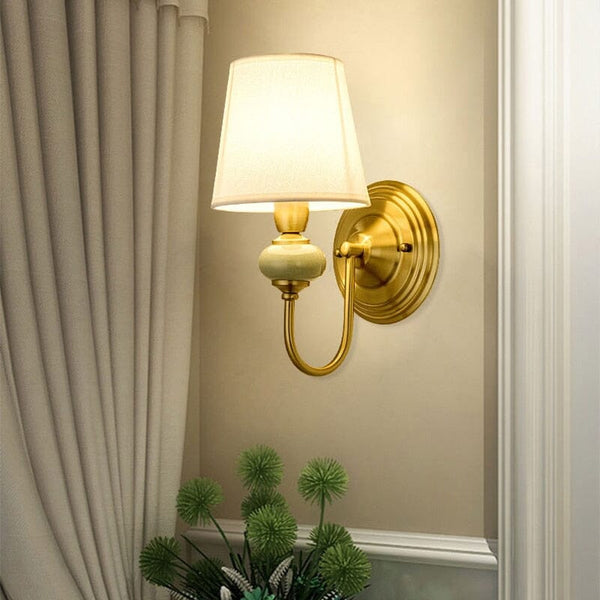 Vintage Cloth Cover Wall Lamp