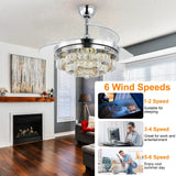 42 Inch App Control Modern Flush Mount Inverter Ceiling Fan