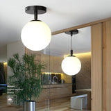 Nordic Minimalist Round Glass Ball Ceiling Lamp