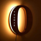 Alphabet Decoration Wood LED Wall Lamp