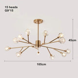 Modern Crystal Ball LED Chandelier